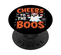 Cheers to The Boos Fantôme d'halloween Amusant PopSockets PopGrip Adhésif