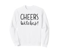 Cheers Witches Womens Funny Witch Halloween Drinking Witchy Sweatshirt