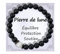 CheersLife Cadeau pour Homme Bracelet Pierres Naturelles Homme Original Cadeau Ado Cadeaux Noel Homme Cadeau Anniversaire Bracelet Cadeaux pour Papa Fils Frère Amis Mari Petit Ami