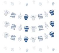 Cheerupp 3 Pcs mythologie grecque thème bannière, toga Ancienne Grèce guirlande décor pour lui et elle, Grèce déesse légendes bannière signe de fête pour anniversaire Gender Reveal