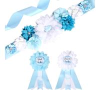 Cheerupp Cloud Baby Shower Maternity Harnais Set - Cloud Thème Baby Shower Ventouses Et Futures Mamans Et Futurs Papas Broches, Nouveaux Parents Grossesse Photo Prop Party Supplies