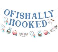 Cheerupp Décorations de fête pour enterrement de vie de jeune fille, bannière Ofishally crochetée, guirlande de mariage pour fête prénuptiale, fournitures de fête de fiançailles