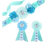 Cheerupp Turtle Baby Shower Maternity Harnais Set - Animaux Marins Thème Baby Shower Ventrales Et Futures Mamans Et Futurs Papas Broches, Nouveaux Parents Grossesse Photo Prop Party Supplies