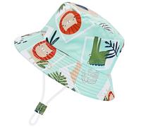 CHEESANHERR Chapeau de Soleil Enfant, Casquette Bebe, Bob Bebe Garcon Fille, Chapeau de Pêcheur de Plage d'Eté Chapeaux de Seau Kids Sun Hat (FR/ES, Âge, 1 an, 2 Ans, Singe Vert)