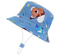 CHEESANHERR Chapeau de Soleil Enfant, Casquette Bebe, Bob Bebe Garcon Fille, Chapeau de Pêcheur de Plage d'Eté Chapeaux de Seau Kids Sun Hat (FR/ES, Âge, 1 an, 2 Ans, Koala Bleu)