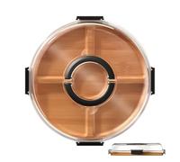 Cheese Board - Affichage résistant à l'eau avec poignée de transport - Reliable Round Serving Board For Charcuterie For Kitchen Restaurant Indoor Outdoor Travel Picnic Camping Party Holiday Food Meat