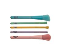 Cheese Cake Lot de 5 pinceaux de maquillage colorés pour adolescentes