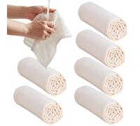 Cheese Cloth Bag For Straining,6 Pieces Reusable Fine Mesh Fabric,Nut Milk Bag Cotton Strainer | Crafted From Food-grade Pure Cotton With No Bleaching Process, This Cheese Cloth Ensures Safe Direct Co