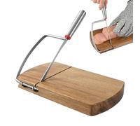 Cheese Cutting Board, 23,3 x 21,2 x 2,4 cm Cheese Grater Handheld Convenient Functionality | Hardwood Cutting Accessoires, Multifunctional Tools, Rust-Proof Truffle Slicer For Potato Vegetable Butter