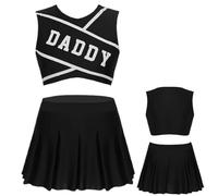 Cheese Female-Sexy Style Women Cheerle pour femme, uniforme pom-pom girl halloween | Robe spirituelle de l'équipe de sport, jupe et haut de Cheerle.