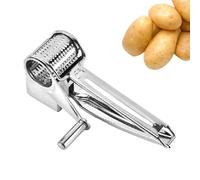 Cheese Grater,Acier inoxydable Cheese Presser - 8,07 x 3,23 x 2,28 en tambour Grater pour CheeseVegetables, With Crank Easy Filling Large Opening