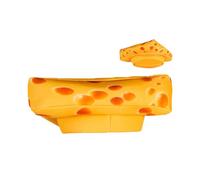 Cheese Hat Fun | Soft Realistic Headgear Cap , Fun Cheesecake Hat For Cosp | Fun Cheesecake Hat for Cosplay Christmas Holiday Garden Daily Winter Outdoor Halloween Party Cosplay