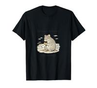 Cheese is My Weakness Art Japonais Rat Mème Vintage T-Shirt Graphique avec Valeur