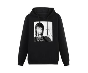 Cheese Scheme Jane Fonda Mugshot DMN Hoody Unisex Ptinted Hoodies Long Sleeve Men's Hooded with Pocket Black L