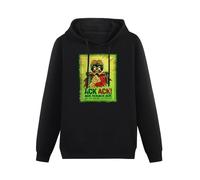 Cheese Scheme Mars Attack Skull Hoody Unisex Ptinted Hoodies Long Sleeve Men's Hooded with Pocket Black XL