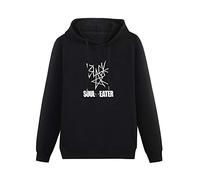 Cheese Scheme Soul Eater Black Star Hoody Unisex Ptinted Hoodies Long Sleeve Men's Hooded with Pocket Black S