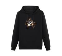 Cheese Scheme Steve Vai Guitar Rock Music Guitarist Hoody Unisex Ptinted Hoodies Long Sleeve Men's Hooded with Pocket Black XXL