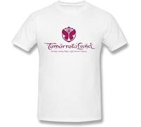 Cheese Scheme Tomorrowland Festival 2014 Logo Crew Neck Unisex Short Sleeve T-Shirt White XXL