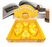 Cheese Squeeze Toy, Funny Food Stress, 3.94x3.74x2.16 Inch Rising Squishy Grip, Relaxation Play Accessory with Balance, Modern Classroom Gadget with Style Finish, Home Accessories for Adults and Teens