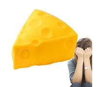 Cheese squiishy - 10x10cm | Cheese Squeeze Toy | Slow Rising squiishy | Fidget Stress Relief Toys | Soft Sensory Squish Toy | Jumbo Chese Shape Fun Gift for Kids Adults Home Office Use