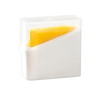Cheese Storage Box Leakproof Organizer | Leakproof Anti-Slip Cheese Keeper With Lid For Refrigerator Storage, Ideal For Kitchen, Home, Dorm, Hôtel, Restaurant, Apartment, And Rental Businesses