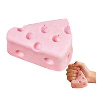 Cheese Stress Relief Soft Novelty Toy, Soft Novelty Toy, Rebounding Sensory, Help for Relax, Focus, Sensory Cheese, Food Theme Cheeses Cubes Squishy Toys, Stress Balls for Adults