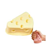 Cheese Stress Relief Soft Novelty Toy, Soft Novelty Toy, Rebounding Sensory, Help for Relax, Focus, Sensory Cheese, Food Theme Cheeses Cubes Squishy Toys, Stress Balls for Adults
