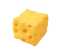 Cheese Stress Squeeze Toy, Soft Sensory Fidget Rebound, Novelty Food Toy, Stress Relief Hand Grip Item, for Kids Adults Students Workers Travel Home School Office Party Desk Decoration Use