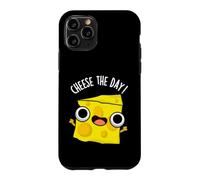 Cheese The Day Jeu de Mots Positif Amusant Coque pour iPhone 11 Pro