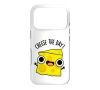 Cheese The Day Jeu de Mots Positif Amusant Coque pour iPhone 17 Pro