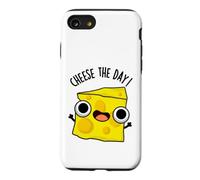 Cheese The Day Jeu de Mots Positif Amusant Coque pour iPhone SE (2020) / 7/8