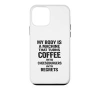 Cheeseburgers Into Regrets Humour Alimentaire drôle Coque pour iPhone 12 Mini
