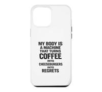 Cheeseburgers Into Regrets Humour Alimentaire drôle Coque pour iPhone 12 Pro Max