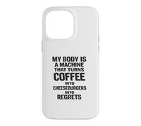 Cheeseburgers Into Regrets Humour Alimentaire drôle Coque pour iPhone 14 Pro Max
