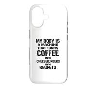 Cheeseburgers Into Regrets Humour Alimentaire drôle Coque pour iPhone 17