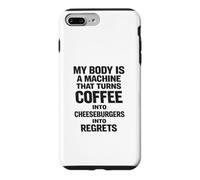 Cheeseburgers Into Regrets Humour Alimentaire drôle Coque pour iPhone 7 Plus/8 Plus