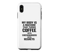 Cheeseburgers Into Regrets Humour Alimentaire drôle Coque pour iPhone XS Max