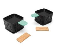 Cheese'Up Duo Lot De 2 Raclette À La Bougie Sans Électricité Poêlons Antiadhésifs & Spatu[MIN271]