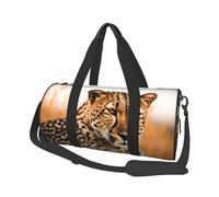 Cheetah Waiting for an Opportunity Sac de sport pour femme et homme Article personnel Sac de voyage en toile Sac de week-end Sac de nuit Sac de sport léger Sac de sport Sac à main Sac à main Noir