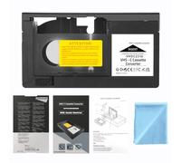 CHEEYYIIE Adaptateur cassette VHS-C compatible avec les caméscopes VHS-C SVHS JVC RCA Panasonic motorisé convertisseur de cassette VHS (non compatible avec 8 mm/MiniDV/Hi8)
