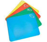 Chef Aid 4 tapis de découpe flexibles avec code couleur, assortis, 35 cm x 30 cm
