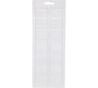Chef Aid Bac à Glaçons Lot de 2 Bacs Blancs en Plastique avec 14 Glaçons par Bac Sans BPA Réutilisable et Compatible Lave Vaisselle