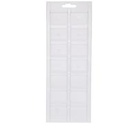 Chef Aid Set de Bac à Glaçons, Plateaux Blancs Traditionnels en Plastique pour 14 Glaçons, Lot de 2 Plateaux