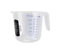 Chef Aid Cruche Doseuse 1 Litre en Plastique Sans BPA Avec Graduations Claires Compatible Lavevaisselle Couleur Transparente