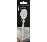 Chef Aid Cuillères à Café Lot de 3 en Acier Inoxydable, Petites Cuillères pour Café Thé Dessert Yaourt Sucre Petit Déjeuner Invités Maison Bureau et Service Argenté