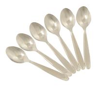 Chef Aid Cuillères à Café Lot de 6 en Inox Cuillères pour Café Thé Desserts et Yaourt Compatibles Lave Vaisselle pour Usage Quotidien Argent