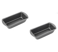 Chef Aid Lot de 2 moules à pain antiadhésifs, 454 g, gris