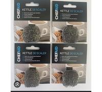 Chef Aid Lot de 4 détartrants en Acier Inoxydable Argenté, Produit Desembouage