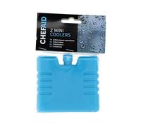 Chef Aid mini accumulateurs de froid lot de 2 bleus, blocs réfrigérants réutilisables pour lunch box, sac isotherme et glacière, format compact pour repas, boissons et pique nique