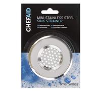 Chef Aid Mini Passoire d’Évier 7,5 cm en Acier Inoxydable Filtre Rond pour Évier Lavabo et Petites Évacuations pour Retenir Restes Alimentaires Cuisine et Salle de Bain